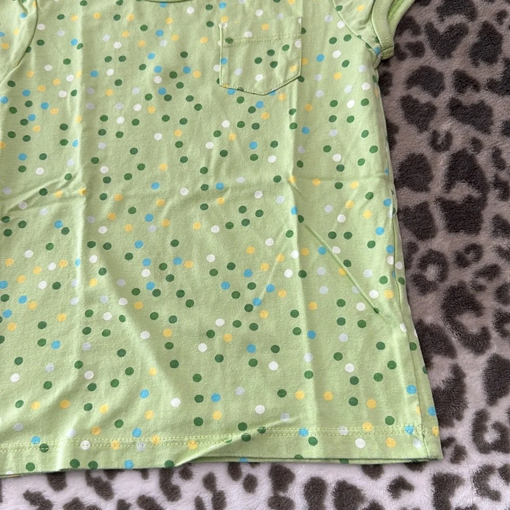 Old Navy Polka Dot Pocket T-shirt in Green Size 4T Girls